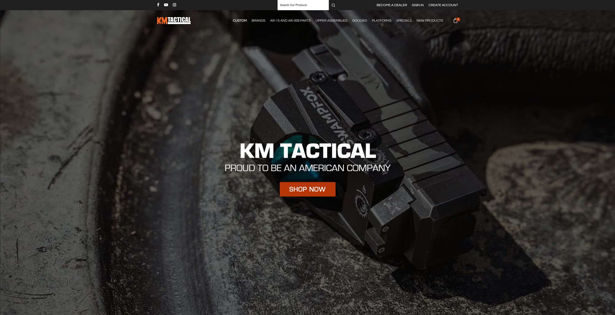 KM Tactical website